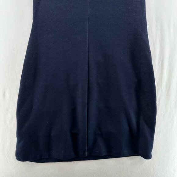 Sweet Storm Sleeveless Mini Dress Womens L Bodycon Tiered V-Neck Lined Navy Blue - Picture 6 of 11